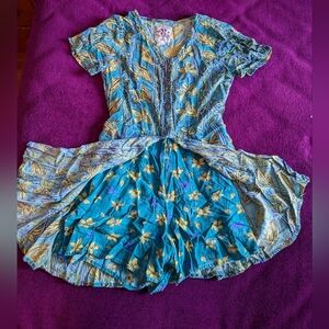 90s Tropical Skort Dress